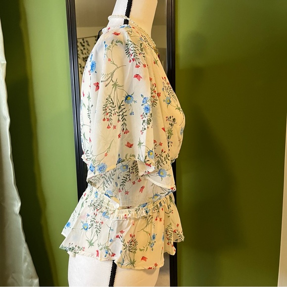 Shinestar Floral Crop Top size XL - Picture 4 of 6